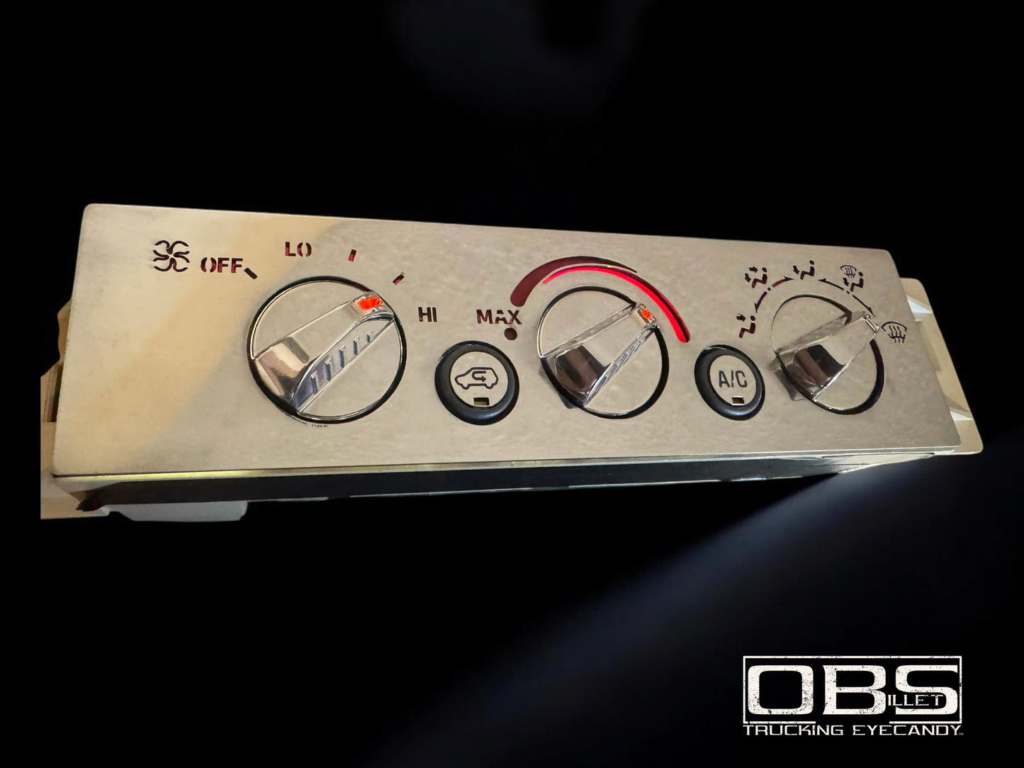 OBS A/C Unit - Lower Push Button Cover Plates - 2 Button Version