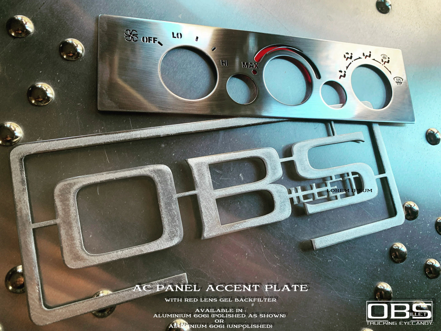 OBS A/C Unit Cover Plate - Illuminated Version