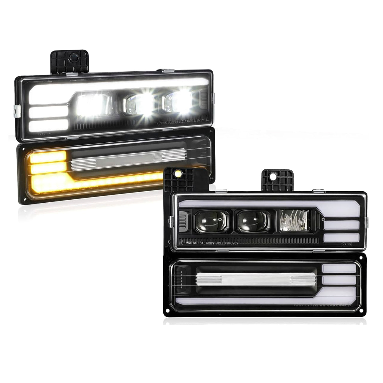 DRL Projector Sequential Headlights 88-98 C/K