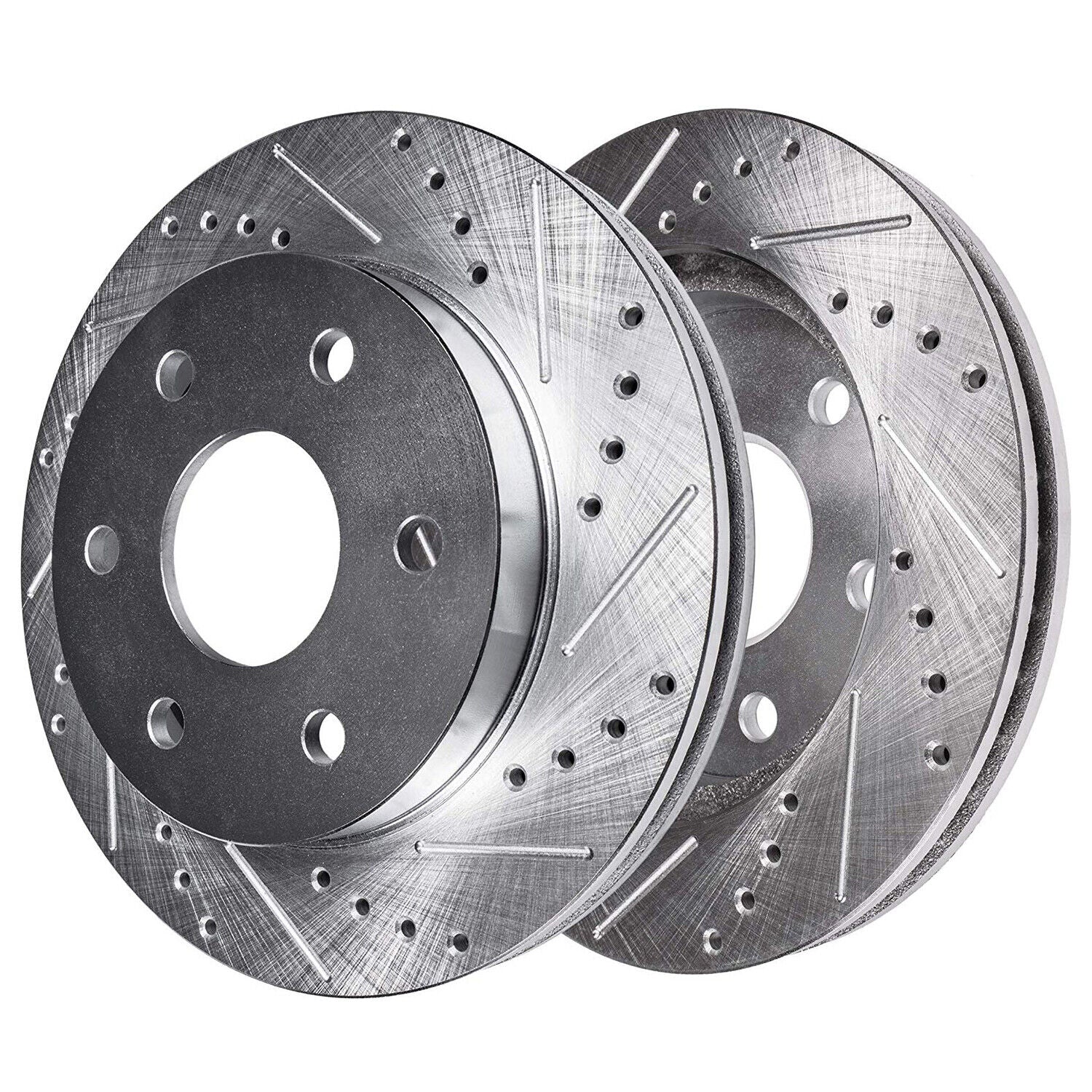 Front Drilled and Slotted Rotors + Brake Pads 88-98 C/K (6 Lug