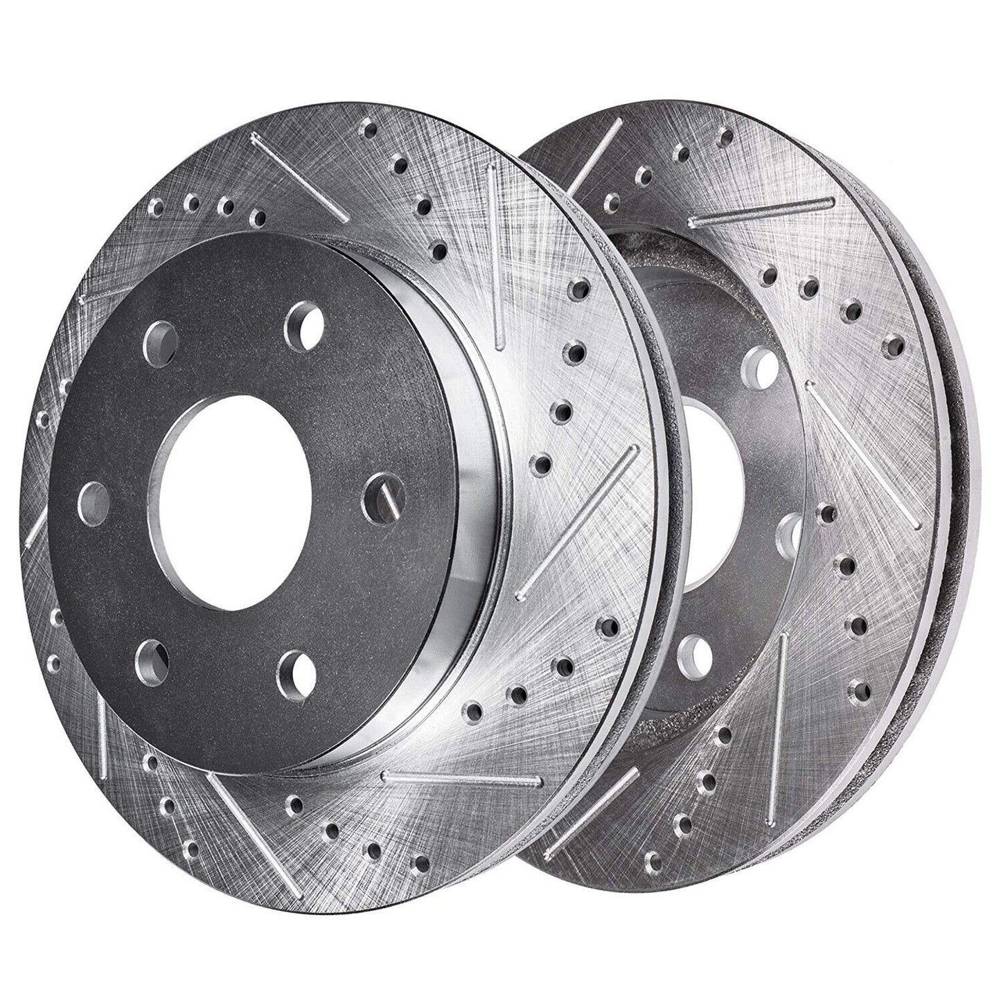 Front Drilled and Slotted Rotors + Brake Pads 88-98 C/K (6 Lug)