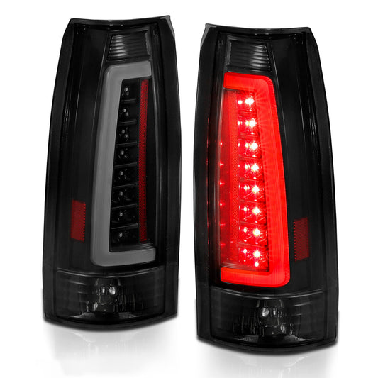 88-99 C-Bar LED Smoked Black Taillights