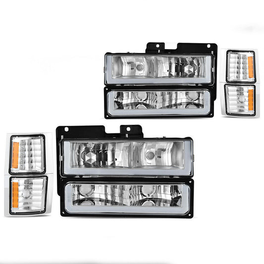 LED U-Drl Chrome 88-98 Chevy C/K